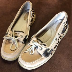 Sperry Leopard Hide Boat Shoe